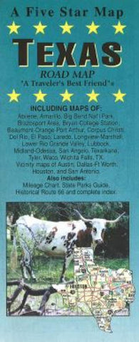Buy map Texas by Five Star Maps, Inc.