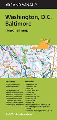Buy map Washington, D.C. and Baltimore Regional by Rand McNally