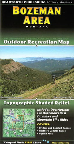 Buy map Bozeman Area, Montana by Beartooth Publishing