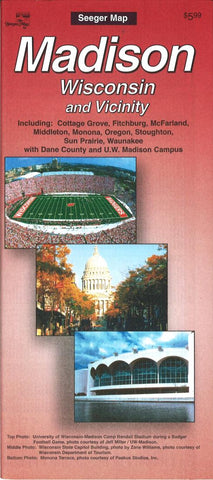 Buy map Madison, Wisconsin and vicinity by The Seeger Map Company Inc.
