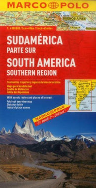Buy map South America, South by Marco Polo Travel Publishing Ltd