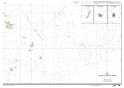 Buy map Des Iles Loyaute a lile Hunter by SHOM