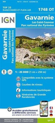 Buy map Gavarnie, Luz st Sauveur France 1:25,000