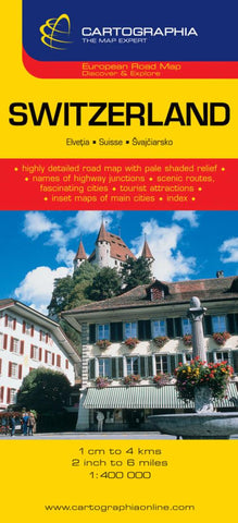 Buy map Switzerland by Cartographia