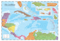 Buy map Caribbean and Main Islands, Wall Map