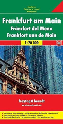 Buy map Frankfurt am Main, Germany by Freytag-Berndt und Artaria
