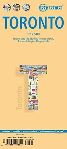 Buy map Toronto, Canada by Borch GmbH.
