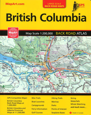 Buy map British Columbia Back Road Atlas by Canadian Cartographics Corporation
