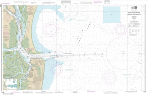 Buy map St. Marys Entrance Cumberland Sound and Kings Bay (11503-45) by NOAA