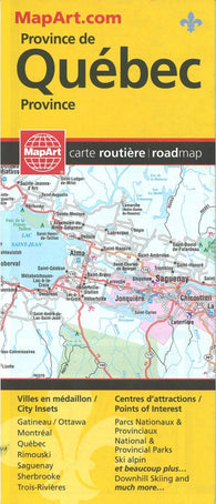 Buy map Quebec Province Road Map by MapArt