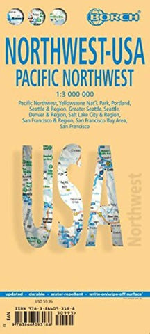 Buy map United States, Pacific Northwest by Borch GmbH.