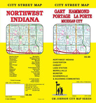 Buy map Gary : Hammond : Portage : La Porte : Michigan City : city street map = Northwest Indiana : city street map