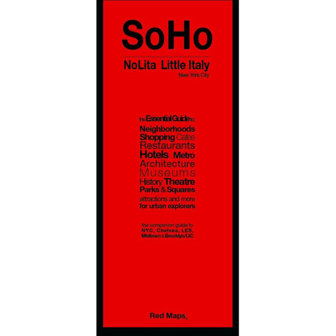 Buy map SoHo, Nolita and Little Italy, New York City by Red Maps