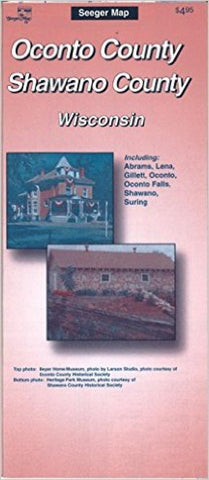 Buy map Oconto and Shawano County, Wisconsin by The Seeger Map Company Inc.