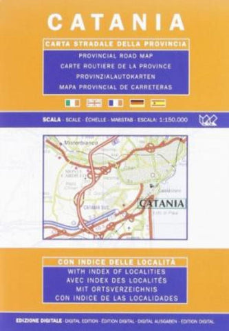 Buy map Catania Province, Italy by Litografia Artistica Cartografica