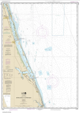 Buy map Bethel Shoal to Jupiter Inlet (11474-11) by NOAA
