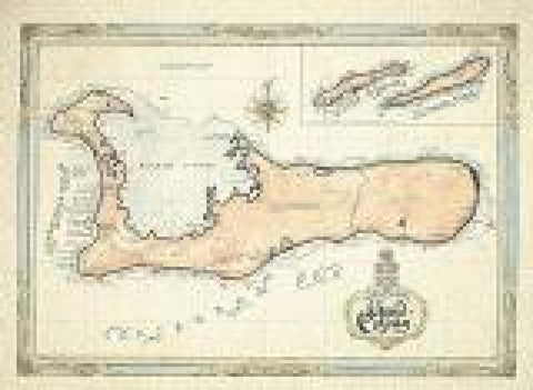 Buy map Cuba Antique-Style Wall Map