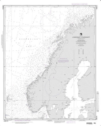 Buy map Lindesnes To Nordkapp (NGA-43015-12) by National Geospatial-Intelligence Agency