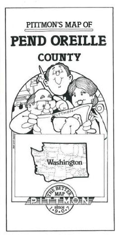 Buy map Pend Oreille County, Washington by Pittmon Map Company