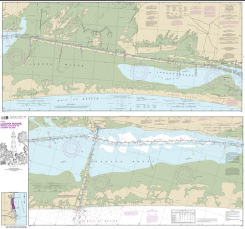 Buy map Intracoastal Waterway Laguna Madre Middle Ground to Chubby Island (11306-22) by NOAA