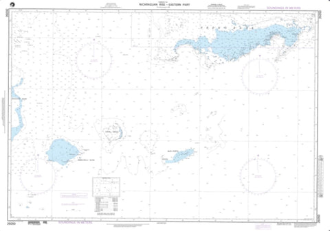 Buy map Nicaraguan Rise - Eastern Part (NGA-26050-1) by National Geospatial-Intelligence Agency