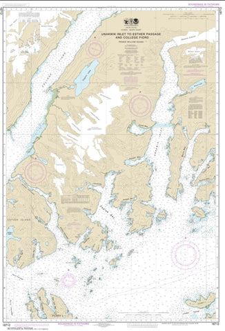 Buy map Unakwik Inlet to Esther Passage and College Fiord (16712-1) by NOAA