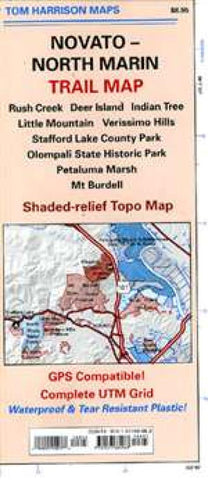Buy map Marin, North and Novato, California Trail Map by Tom Harrison Maps