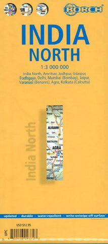 Buy map India, North by Borch GmbH.