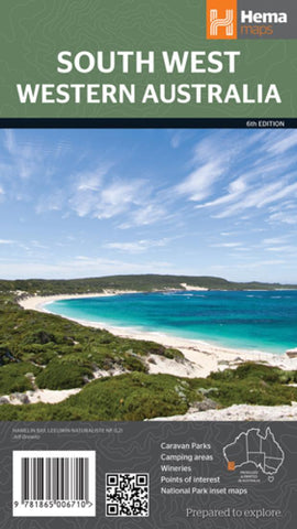 Buy map Western Australia, Australia, South West by Hema Maps