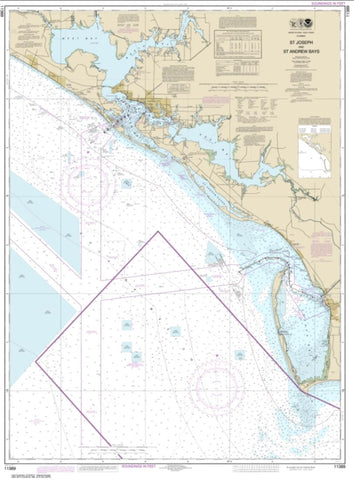 Buy map St Joseph and St Andrew Bays (11389-34) by NOAA