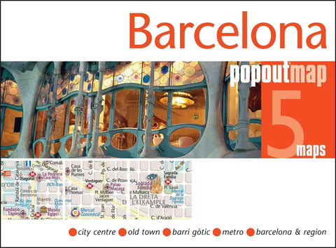 Buy map Barelona, Spain PopOut Map by PopOut Products, Compass Maps Ltd.