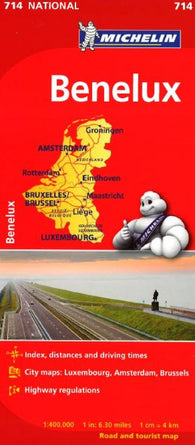 Buy map Benelux- Belgium, Luxembourg, and the Netherlands (714) by Michelin Maps and Guides