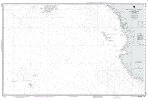 Buy map Cabo San Lucas To Manzanillo (NGA-21017-50) by National Geospatial-Intelligence Agency