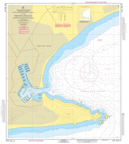 Buy map Cabo San Lucas, B.C.S. by Secretaria de Marina