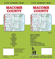 Buy map Macomb County, Michigan by GM Johnson