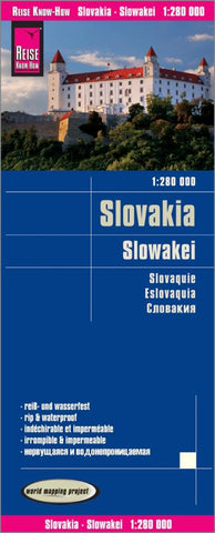 Buy map Slowakei : 1:280 000 = Slovakia : 1:280 000 = Slovaquie : 1:280 000 = Eslovaquia : 1:280 000 : 1:280 000