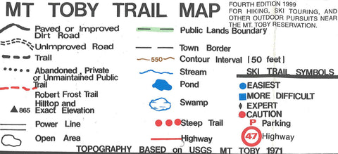Buy map Mt. Toby (MA) Topographic/Hiking Map