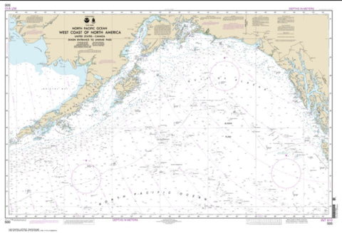 Buy map West Coast Of North America Dixon Ent To Unimak Pass (500-8) by NOAA