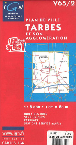 Buy map Tarbes, France by Institut Geographique National