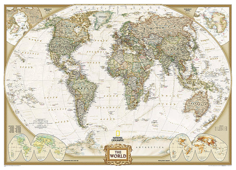 Buy map World, Executive, Mural by National Geographic Maps