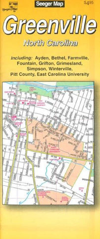 Buy map Greenville, North Carolina by The Seeger Map Company Inc.