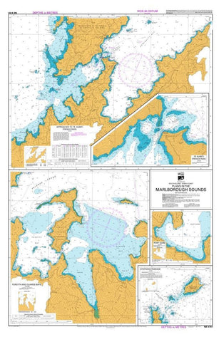 Buy map PLANS IN THE MARLBOROUGH SOUNDS:  AUMITI (FRENCH PASS) /PORT GORE /STEPHENS PASSAGE /FORSYTH AND GUARDS BAY (6151) by Land Information New Zealand (LINZ)