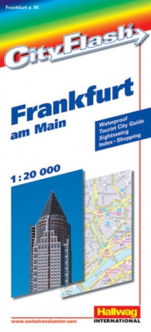 Buy map Frankfurt, Germany City Flash Map by Hallwag