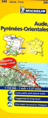 Buy map Aude, Pyrenees Orientales (344) by Michelin Maps and Guides
