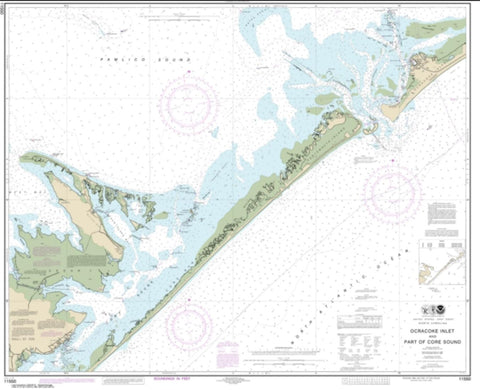 Buy map Ocracoke lnlet and Part of Core Sound (11550-30) by NOAA