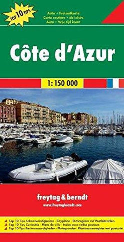 Buy map Cote dAzur Road + Leisure Map