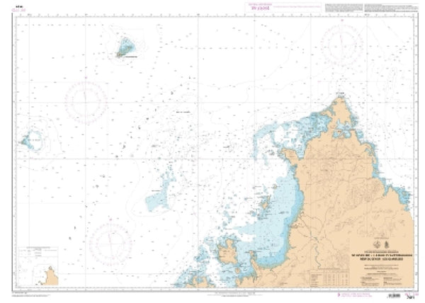 Buy map De Nosy Be a la Baie d Antsiranana - Recif du Geyser - iles Glorieuses by SHOM
