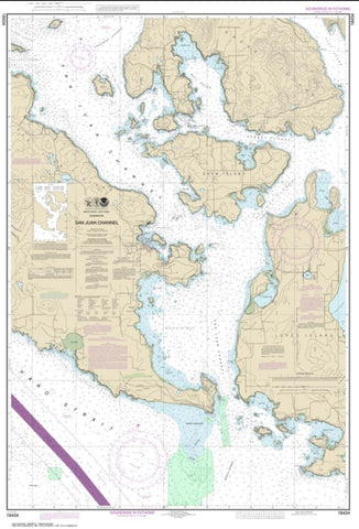 Buy map San Juan Channel (18434-7) by NOAA