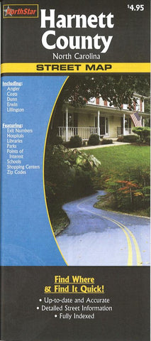 Buy map Harnett County, North Carolina by The Seeger Map Company Inc.
