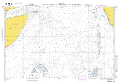 Buy map Gulf Of Aden To Maldives And Seychelles Islands (NGA-703-4) by National Geospatial-Intelligence Agency